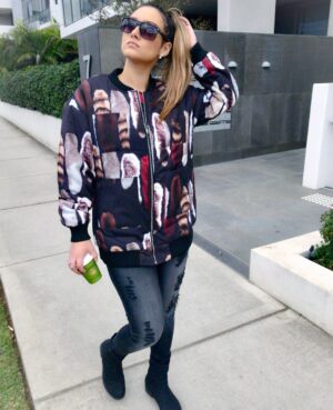 Isabella Long Quilted Bomber Puffer Jacket