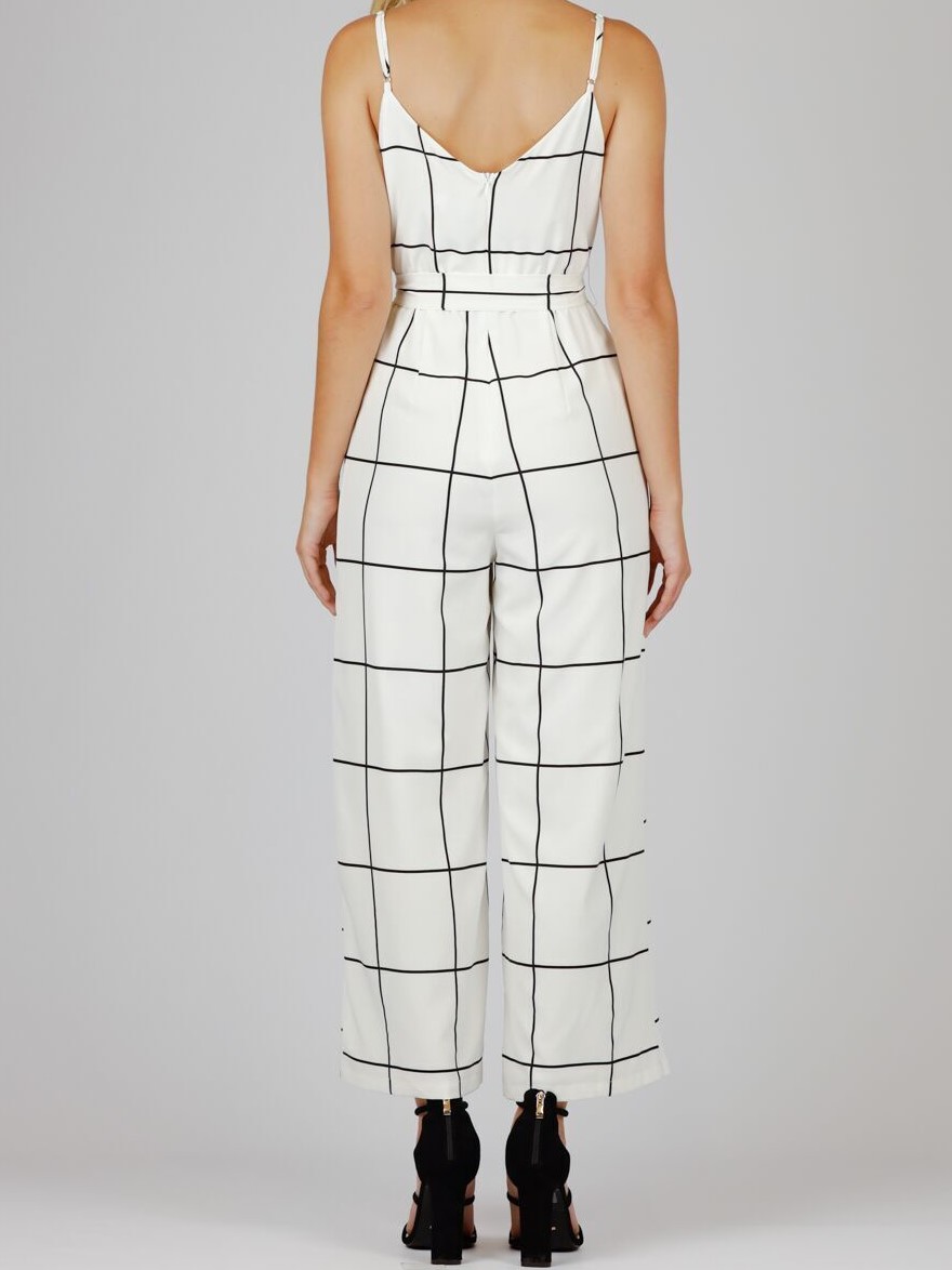 Jayla Check Jumpsuit KiKi Fashion Co.
