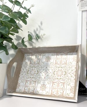 Moroccan Madness White Wash Tray